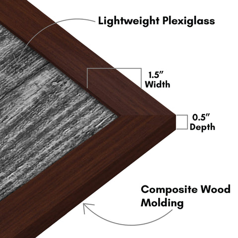 Americanflat gallery-style display frame elevates home or office walls