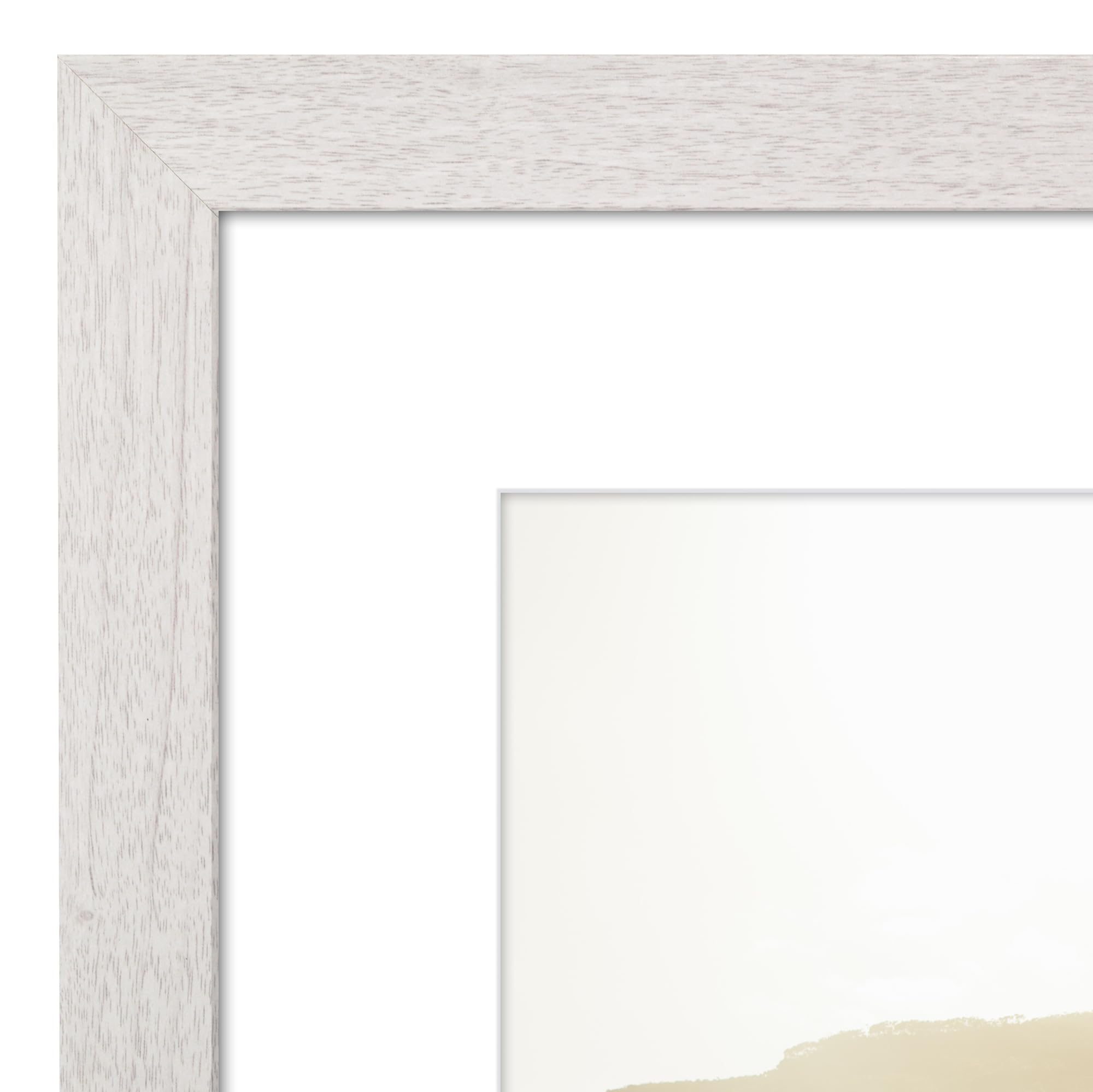 Americanflat gallery-style display improves wall aesthetics with white framing.
