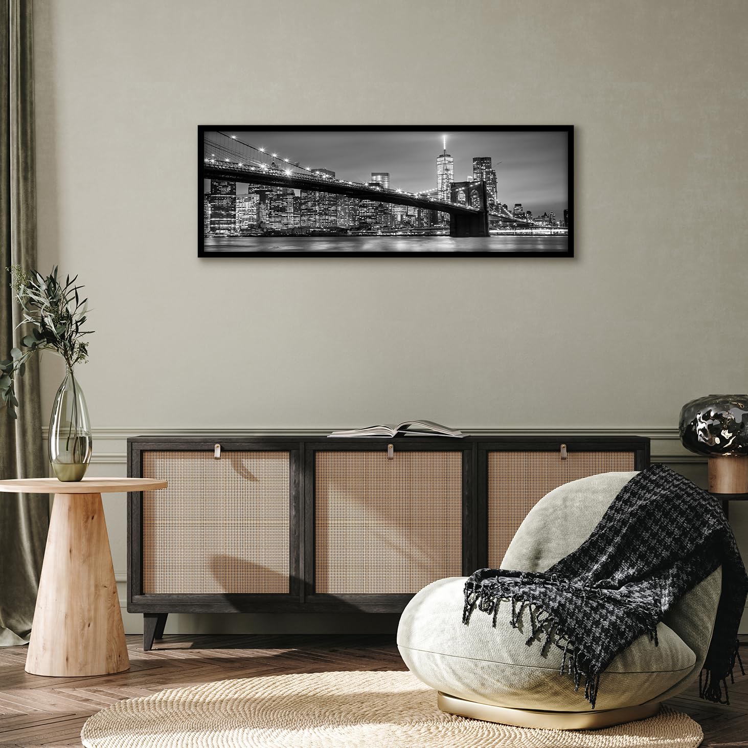 Americanflat gallery-style black frame elevating posters and artwork