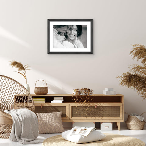 Americanflat gallery-style frame mounted on wall enhances space