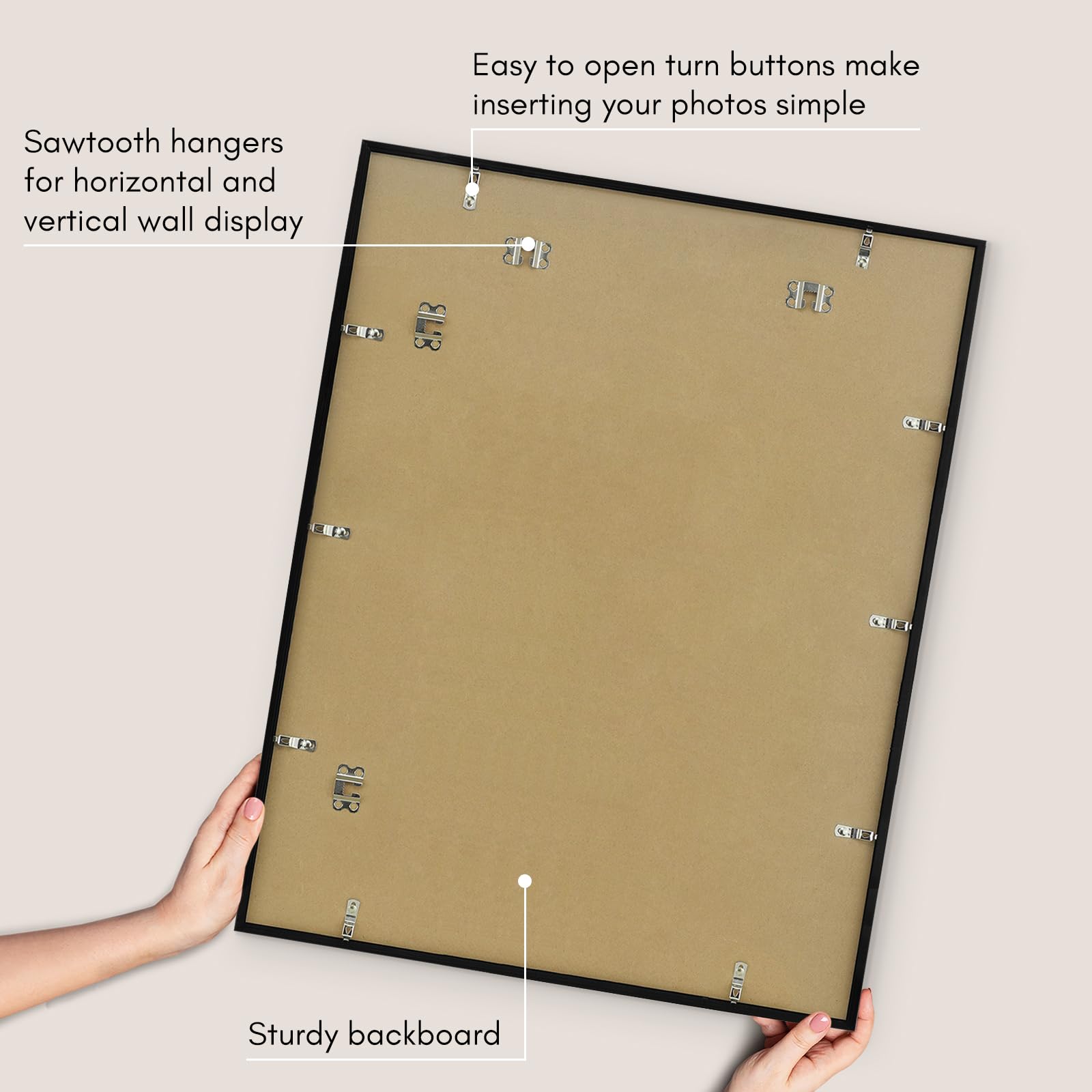 Americanflat gallery-style frame adds a refined border to photos