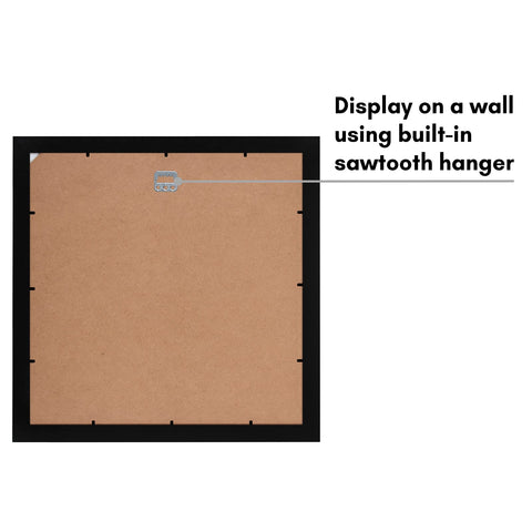 Included Americanflat hardware supports vertical or horizontal wall mounting