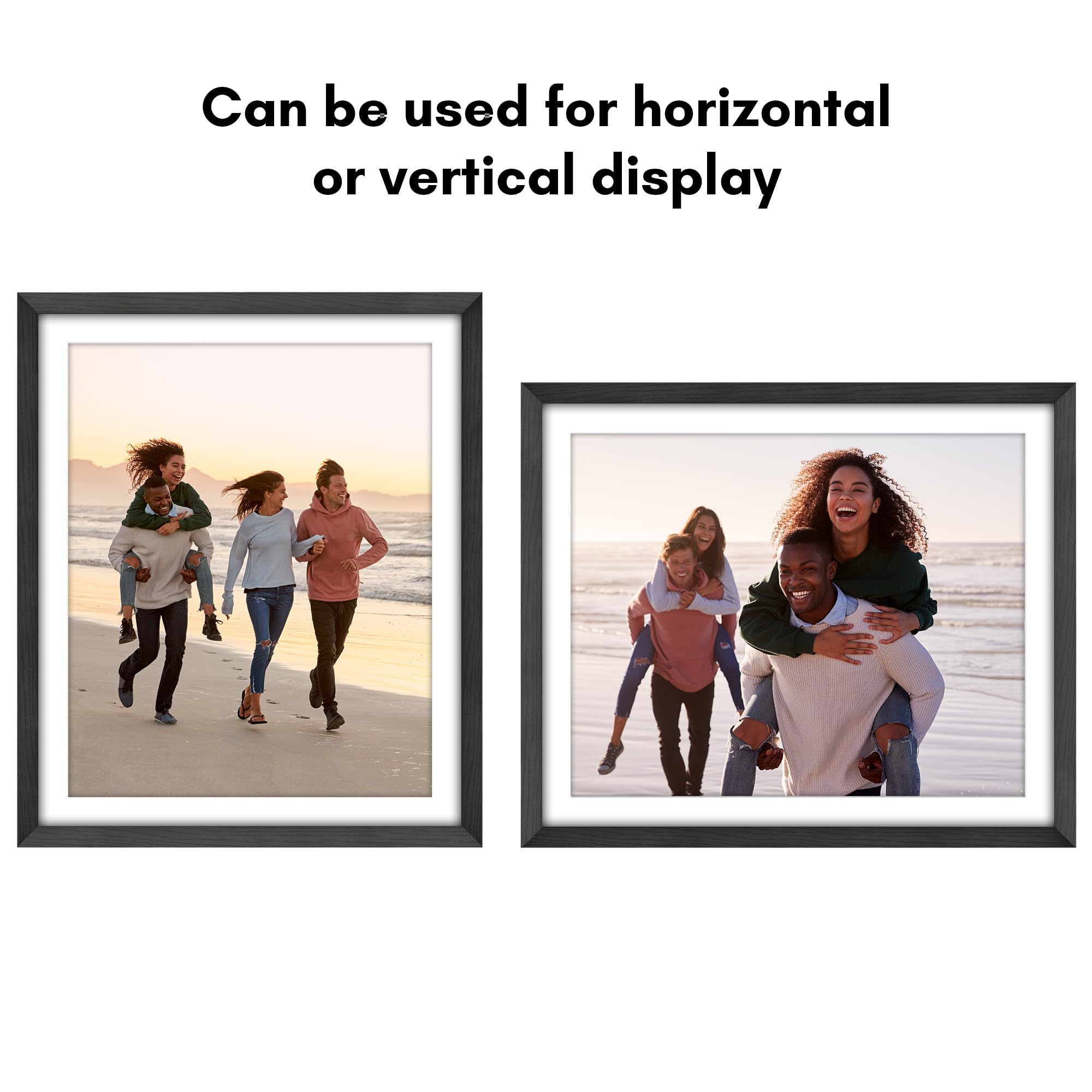 Americanflat hanging hardware supports vertical or horizontal display with quick setup