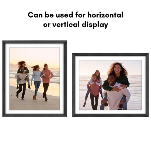 Americanflat hanging hardware supports vertical or horizontal display with quick setup