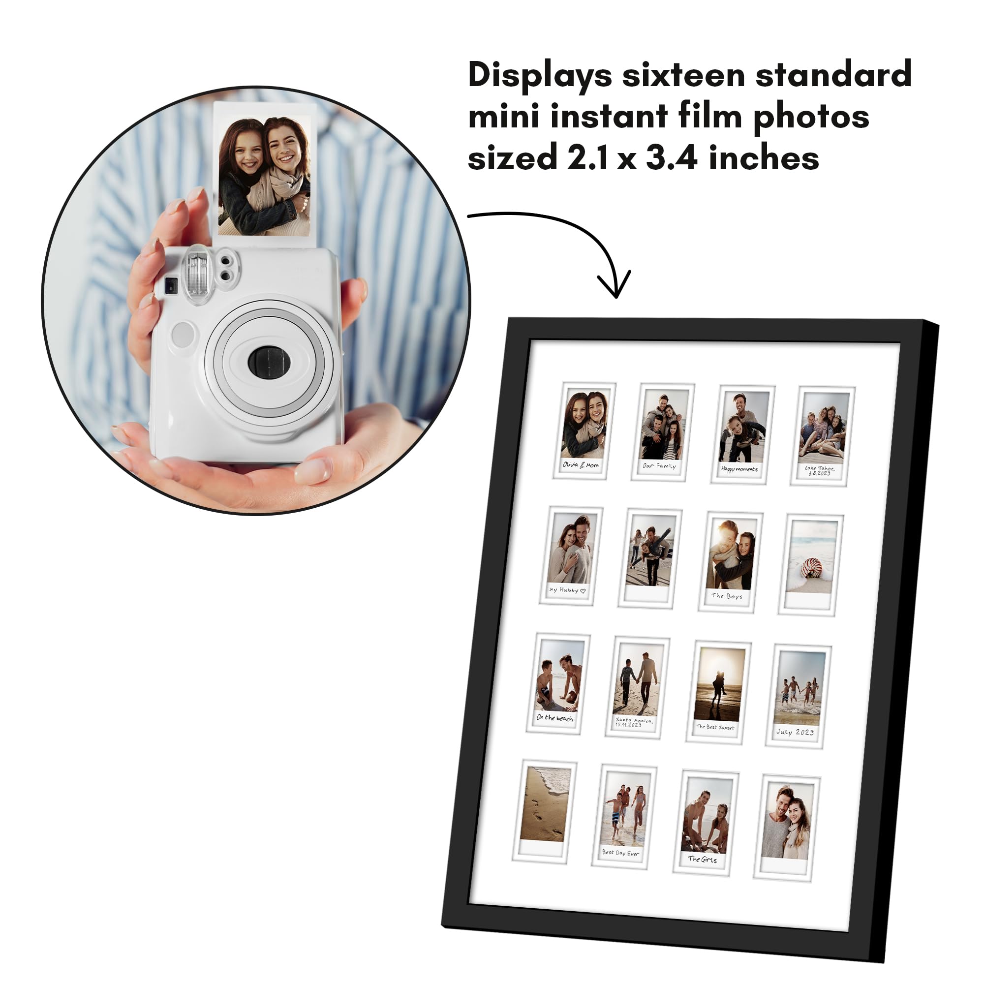 Americanflat frame ships with hanging hardware for easy wall mounting