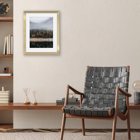 Americanflat Hudson Collection 1.1-inch gold border adds refined character