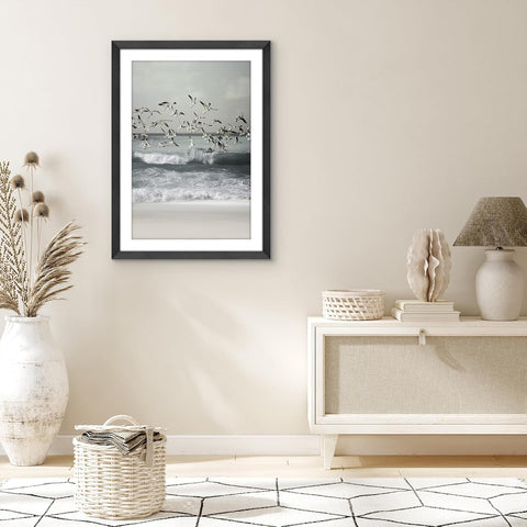 Hudson Collection black frame back view reveals durable engineered wood detail