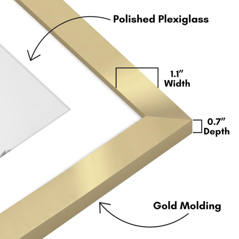 Americanflat Hudson Collection frame includes hardware for vertical or horizontal hanging