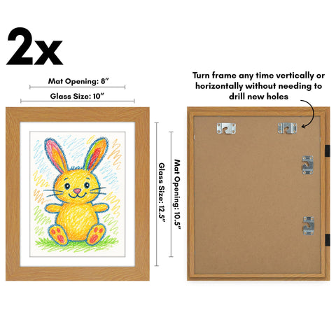 Americanflat 8.5x11 display with mat showing crisp artwork