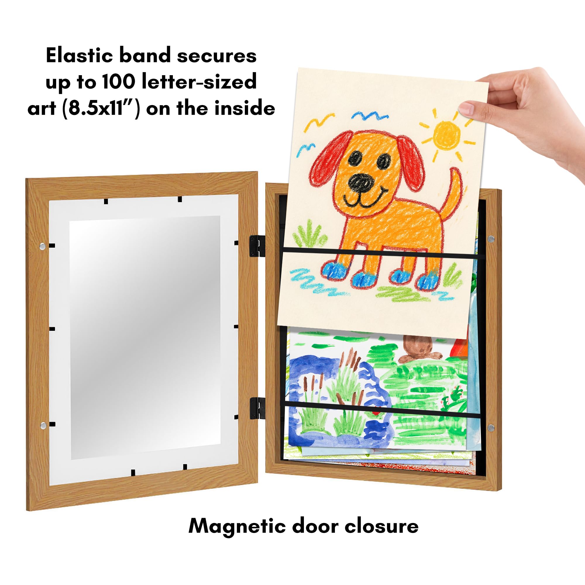 Americanflat magnetic door keeps artwork secure and accessible