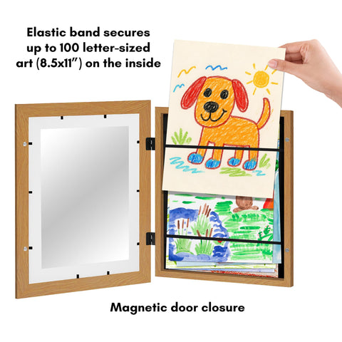 Americanflat magnetic door keeps artwork secure and accessible