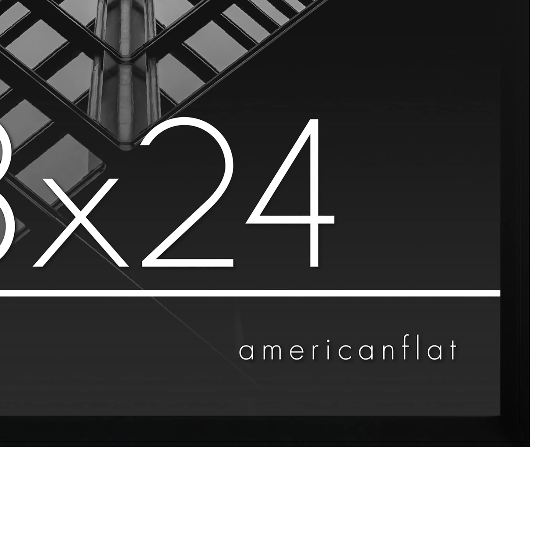Americanflat black gallery frame adds contemporary style to any room.