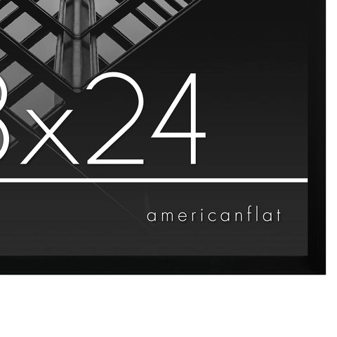 Americanflat black gallery frame adds contemporary style to any room.