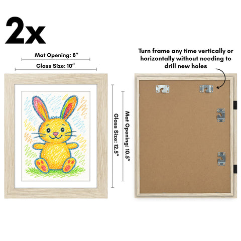 Americanflat My Mini Masterpiece 2-pack stores up to 100 pieces of art neatly