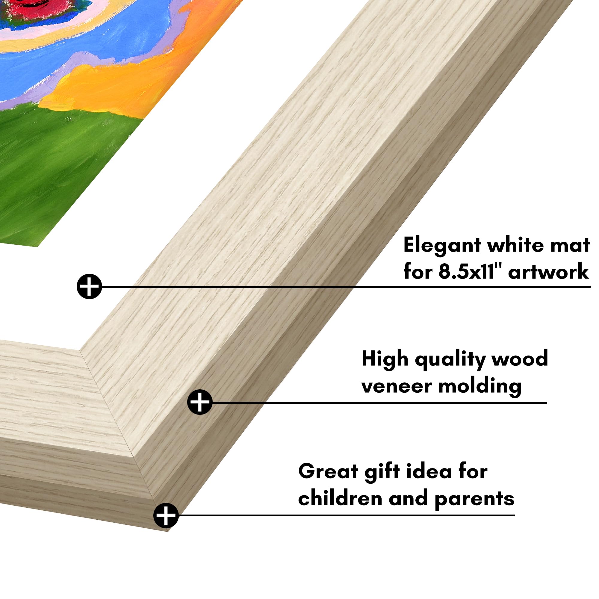 Americanflat My Mini Masterpiece 2-pack light wood finish adds warmth