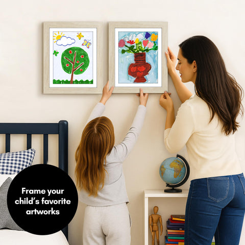 Americanflat My Mini Masterpiece 2-pack magnetic door frame with secure display