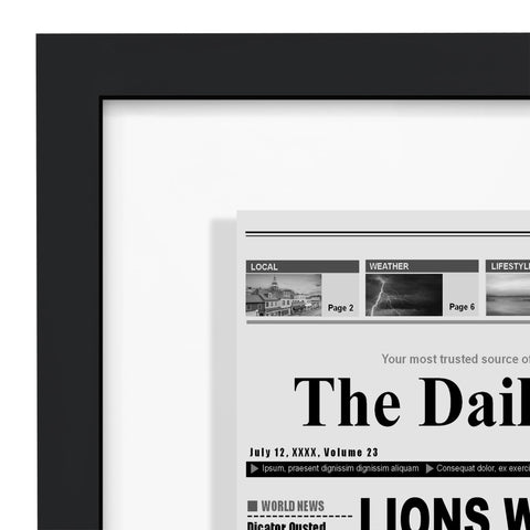 Americanflat plexiglass backing detail ensuring secure page display