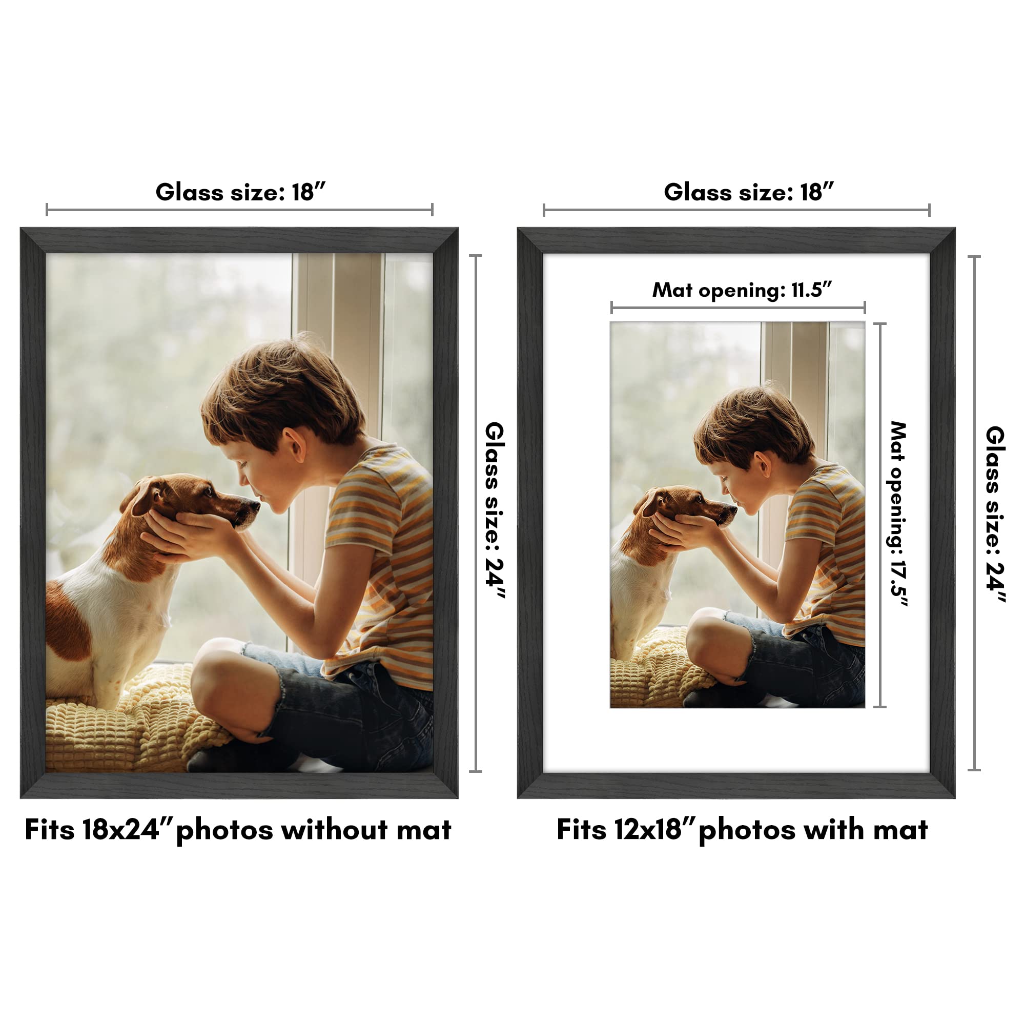 Americanflat plexiglass front provides crystal-clear viewing of photos