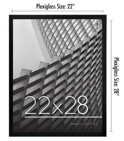 Americanflat polished plexiglass front protects posters from dust and scratches