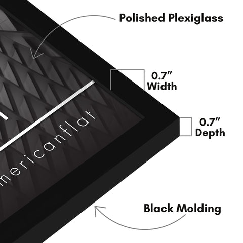 Americanflat durable PVC frame ready for daily photo displays