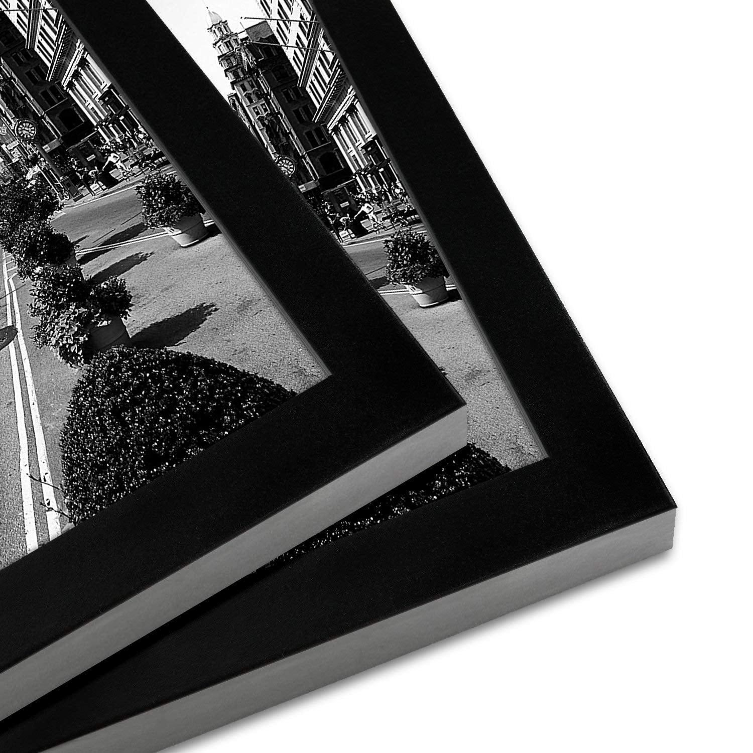 Americanflat close-up of shatter-resistant glass protecting photos.