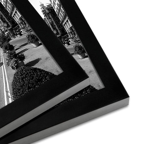 Americanflat close-up of shatter-resistant glass protecting photos.