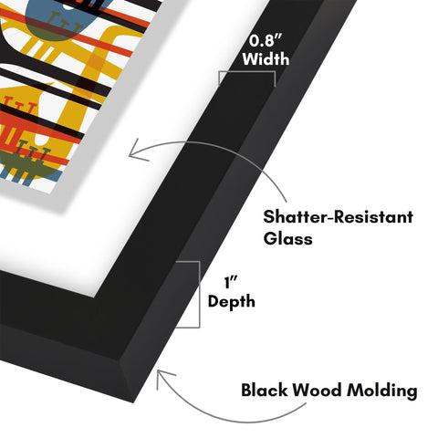 Americanflat shatter-resistant glass front protects your album cover while maintaining clarity.