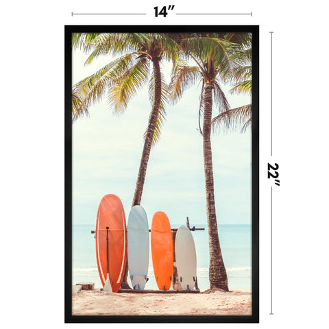 Americanflat slim black frame adds a modern, minimalist look to any space.