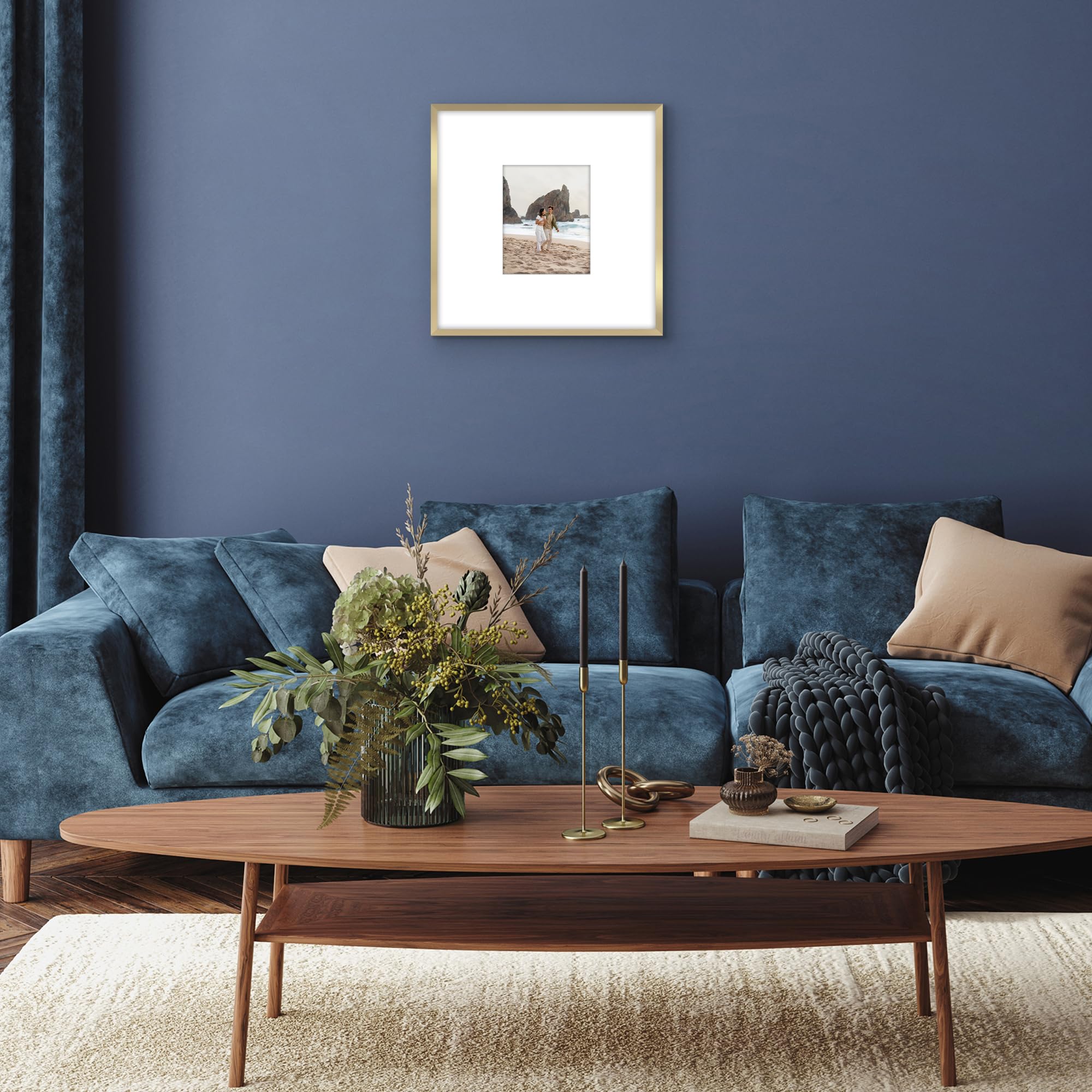 Americanflat slim-molding PVC frame adds a modern, durable touch.