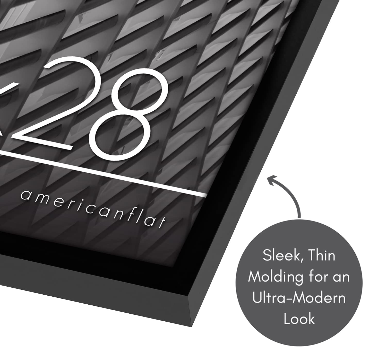 Americanflat sturdy backboard keeps memories securely in place