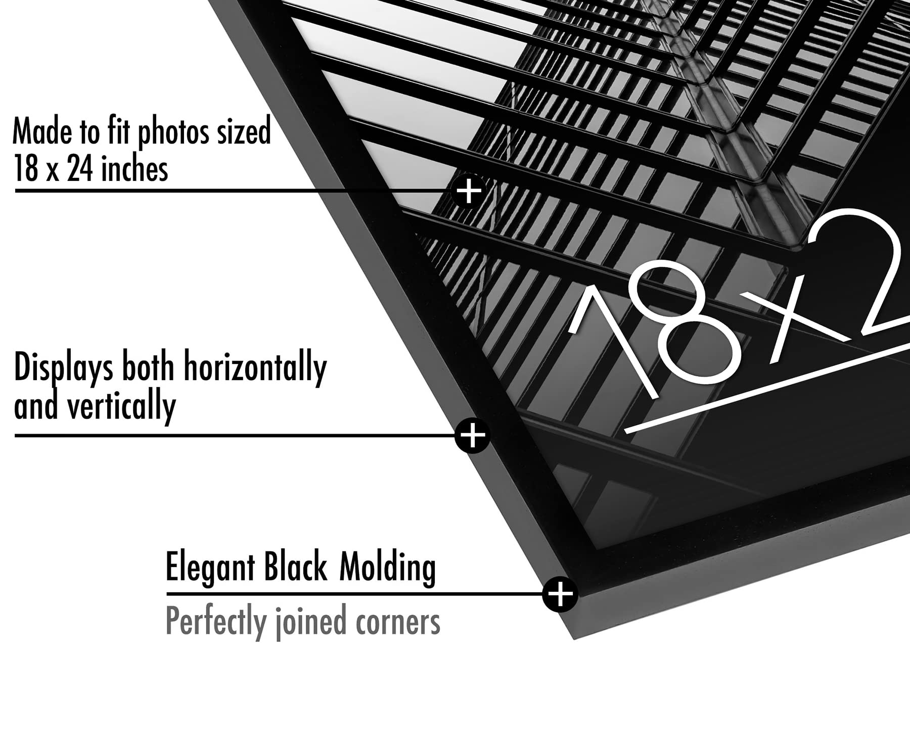 Americanflat turn points allow quick photo swaps for fresh wall displays.
