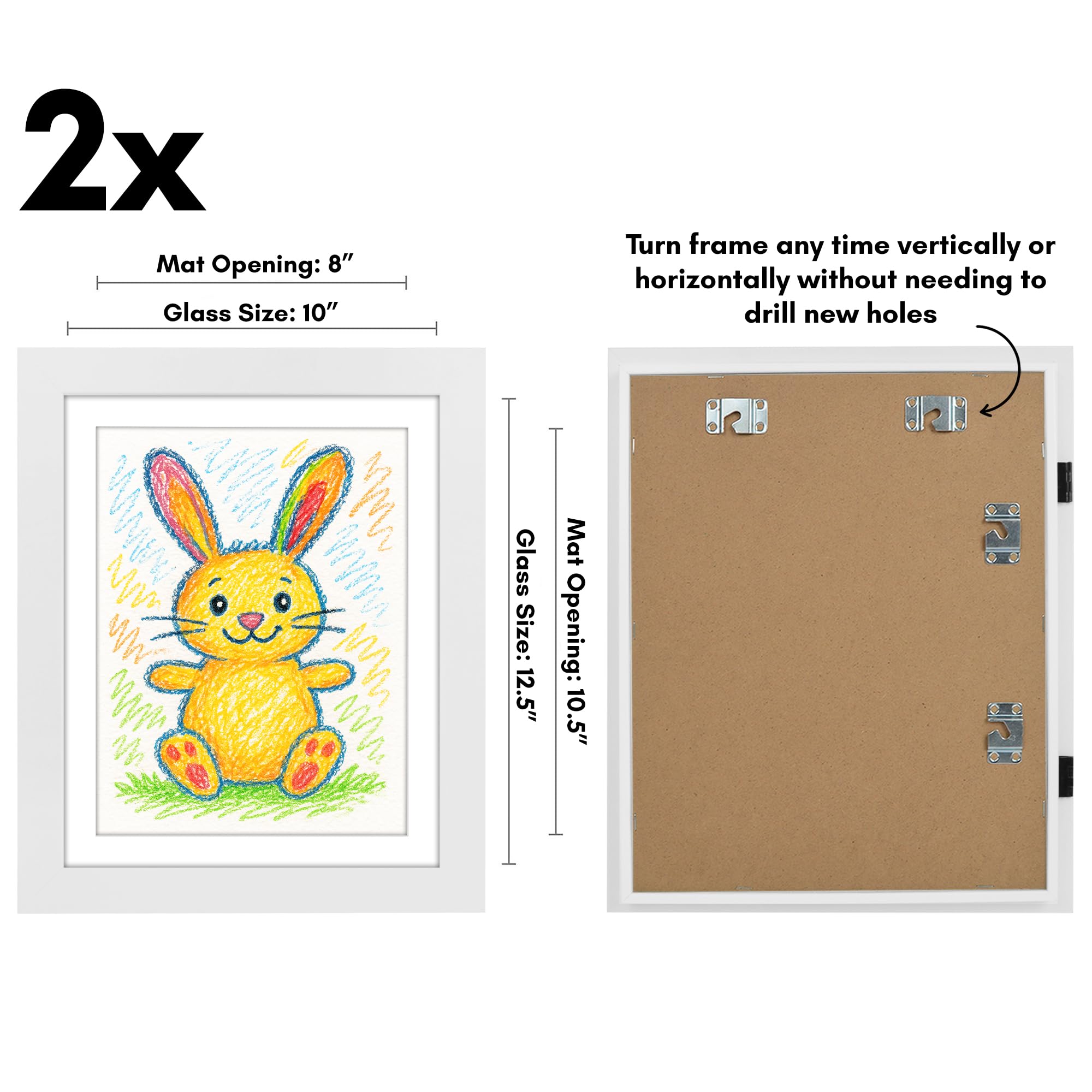 Americanflat 8.5x11 with mat display highlights kid masterpieces
