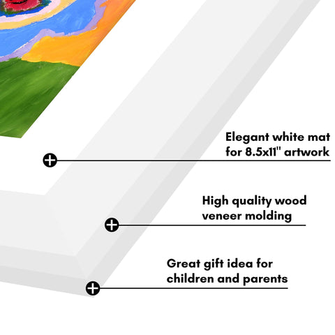 Americanflat frames hang horizontal or vertical for flexible layouts