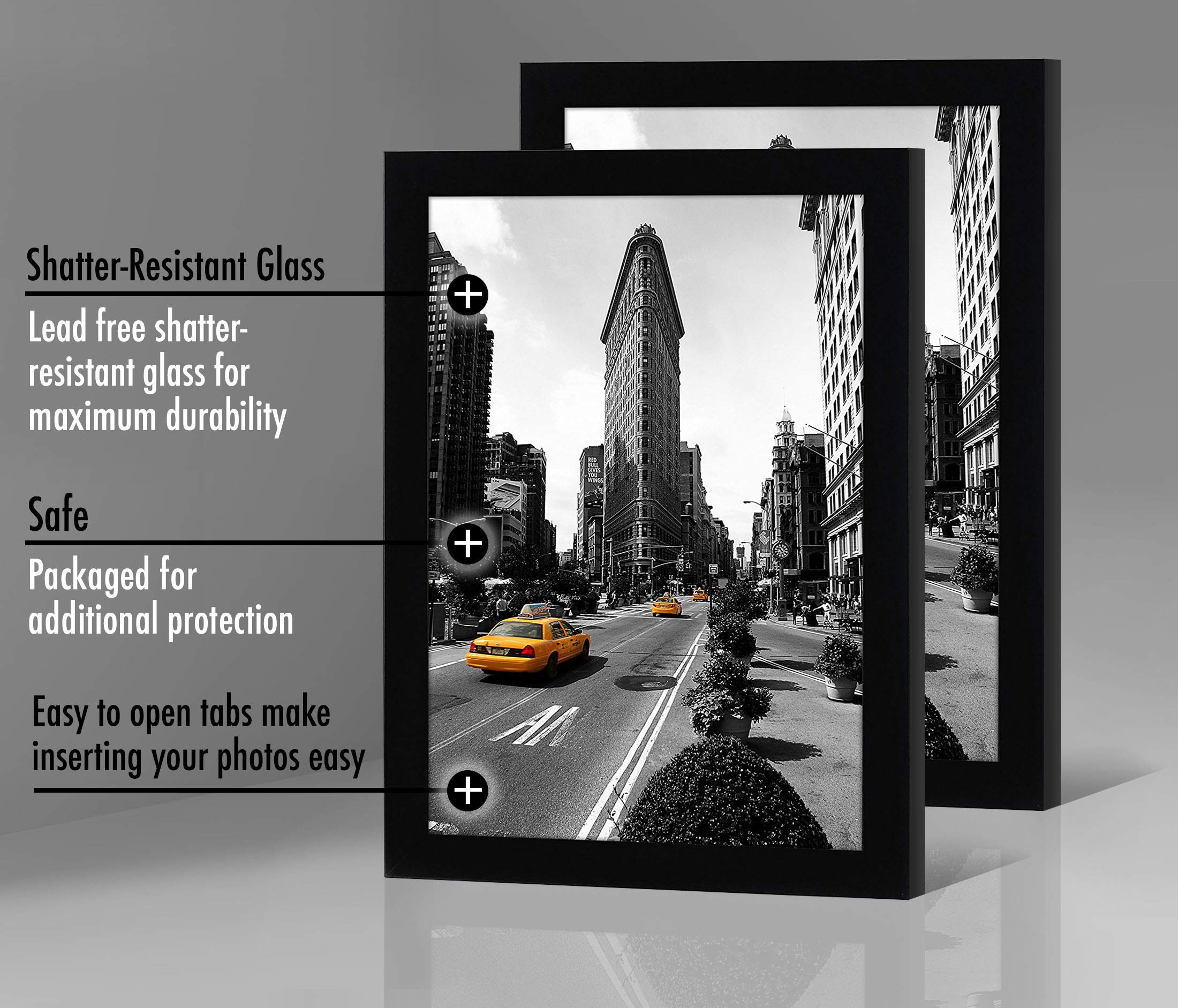 Americanflat frame displayed vertically or horizontally for versatile layouts.