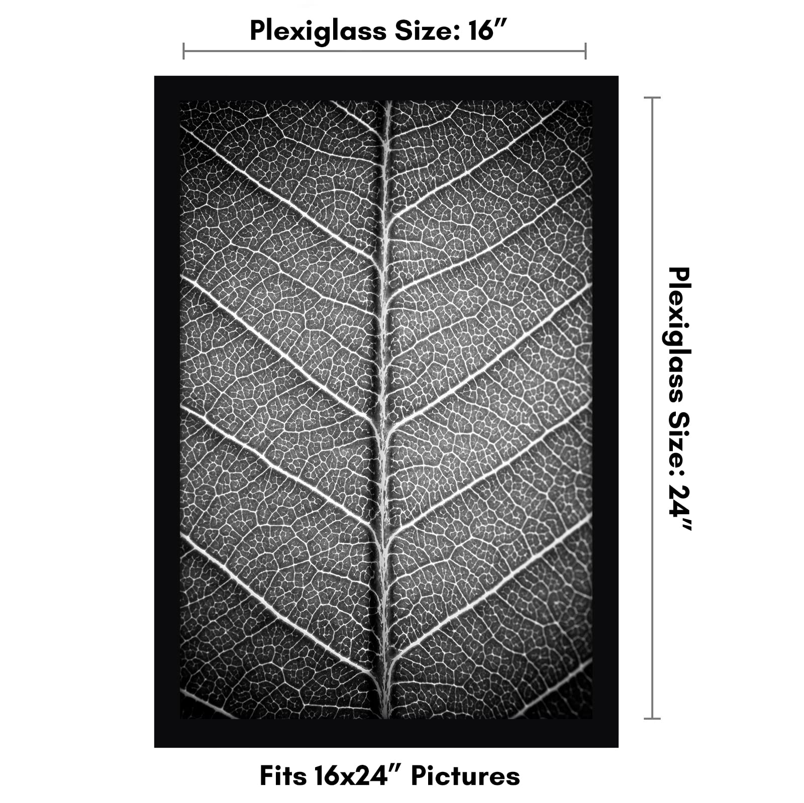 Americanflat wide-molding black frame elevates your large prints