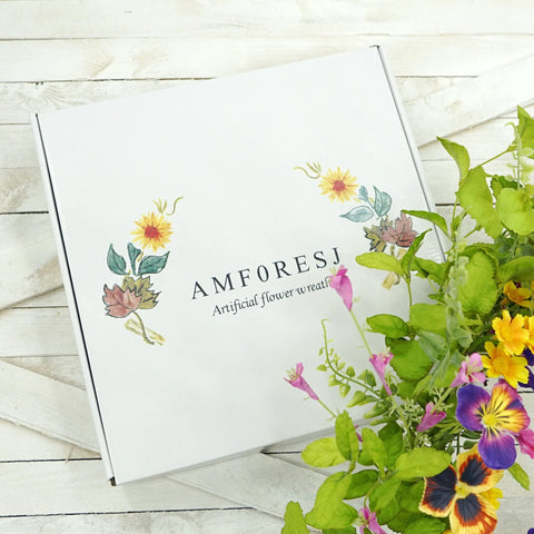 AMF0RESJ wreath with rose leaves enhances spring living spaces