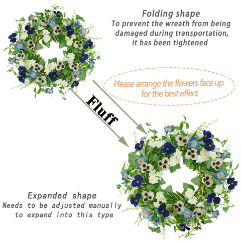 AMF0RESJ wreath packaged in a white gift box for safe delivery or gifting.