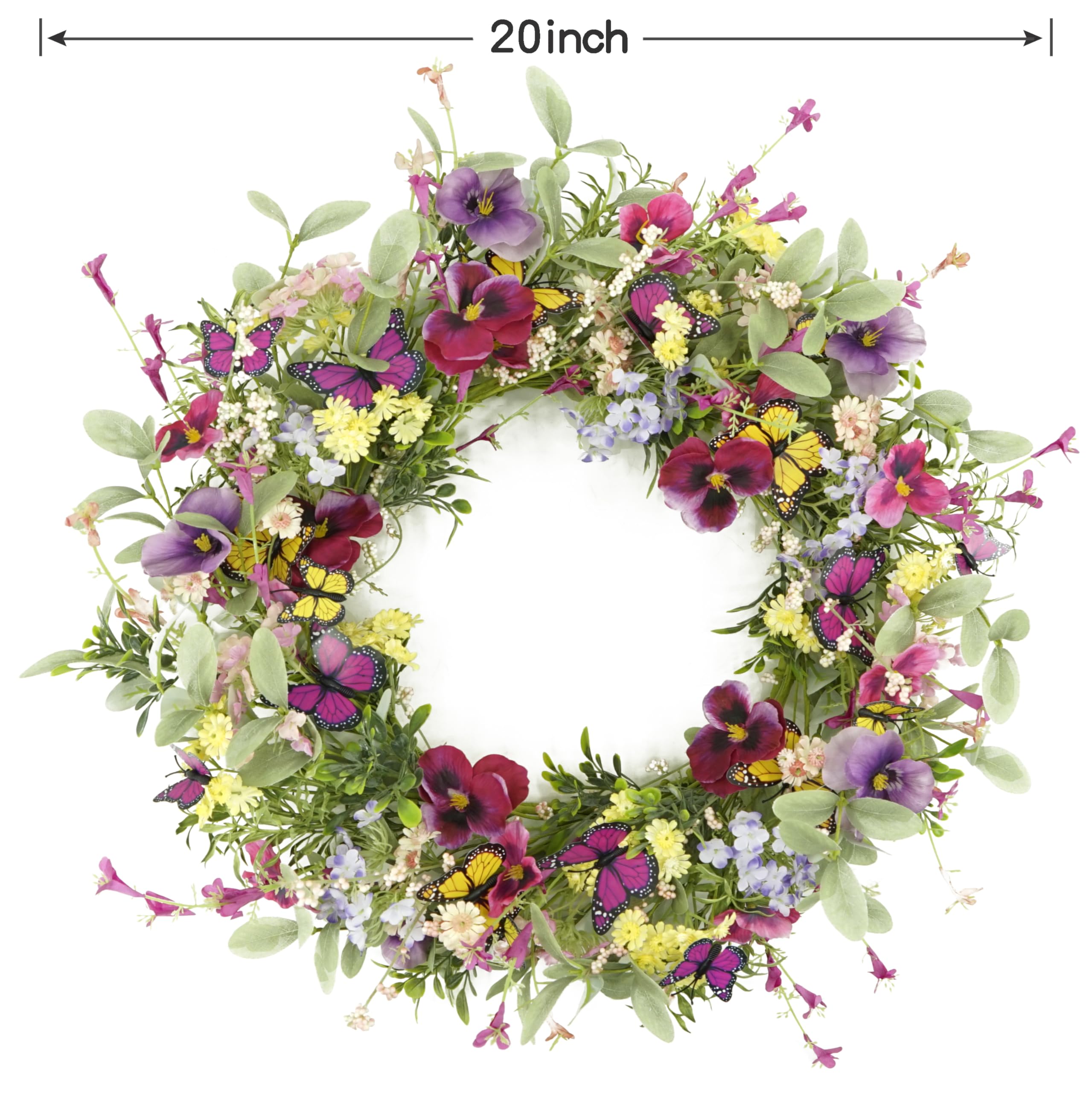 AMF0RESJ front-door wreath suitable for windows and walls in farmhouse style.