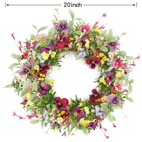 AMF0RESJ front-door wreath suitable for windows and walls in farmhouse style.