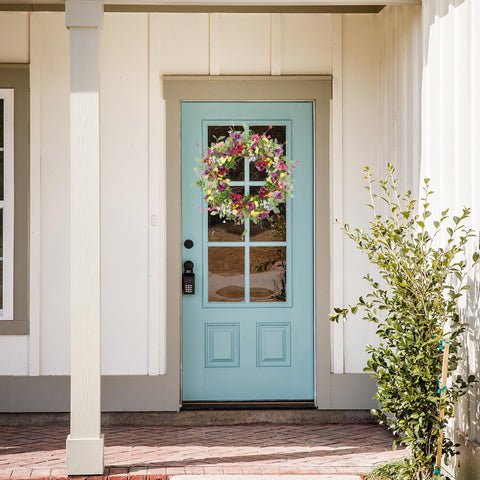 AMF0RESJ front door display with bendable branches for a perfect shape.