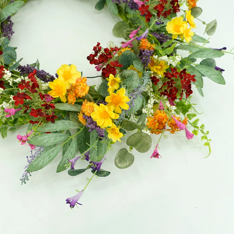 AMF0RESJ wreath featuring bendable wire branches for easy shaping.