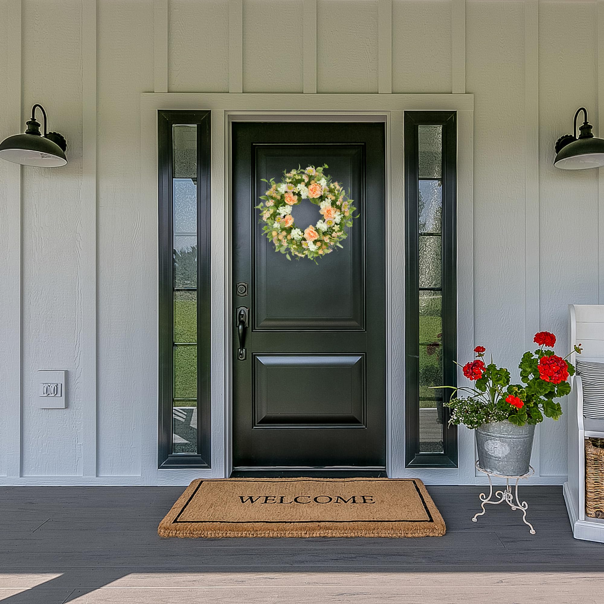AMF0RESJ versatile wreath for indoor or outdoor display.