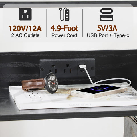 AMHANCIBLE bottom divided storage holds over 100 records for easy access.