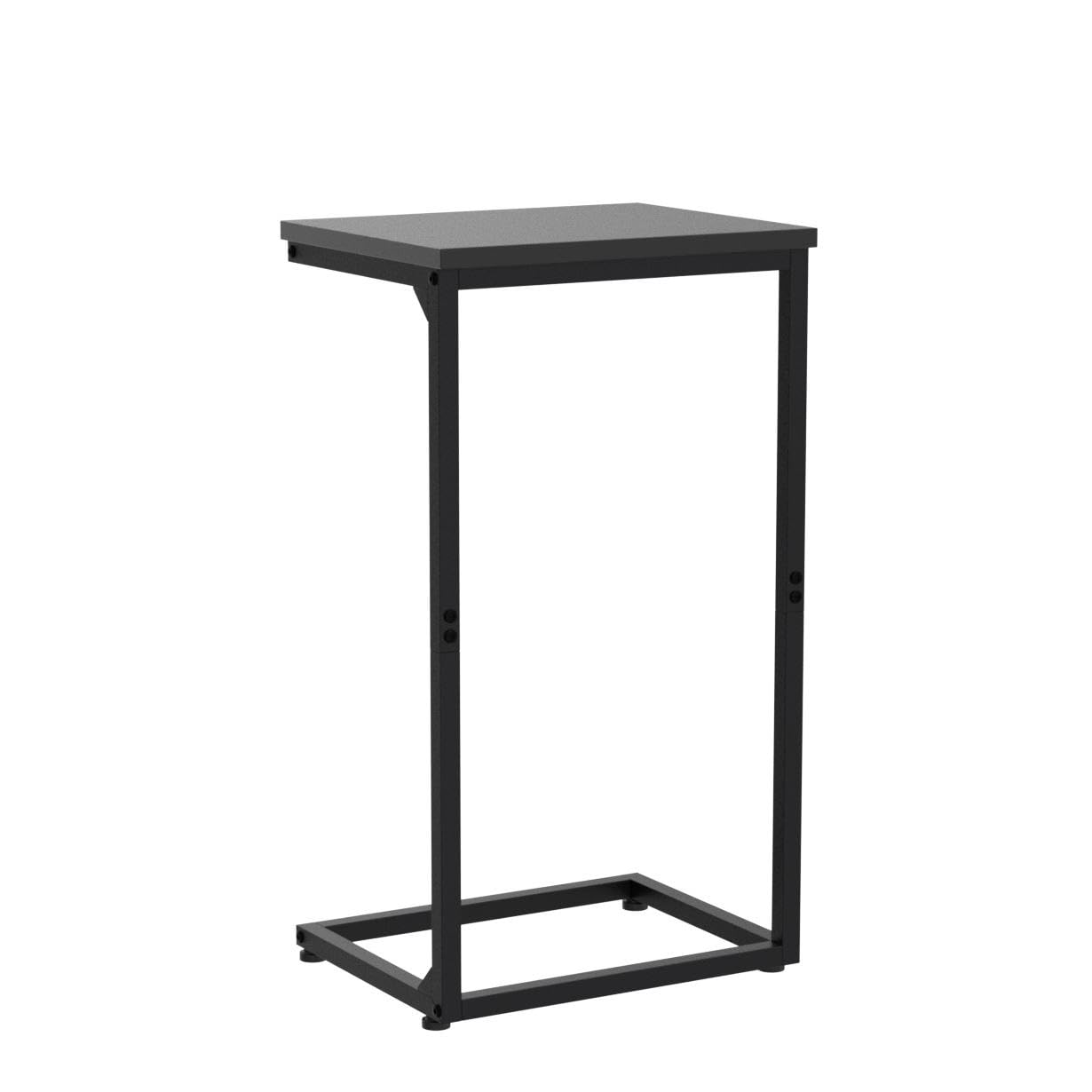 AMHANCIBLE C-shaped end table features a sturdy metal frame.