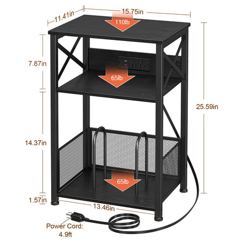 AMHANCIBLE compact industrial design steel and wood frame for small spaces.