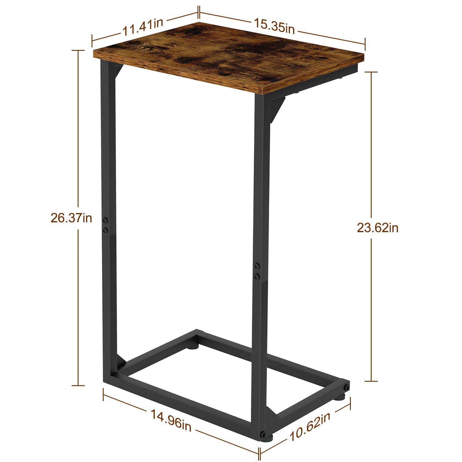 AMHANCIBLE End Table easy to assemble for quick setup