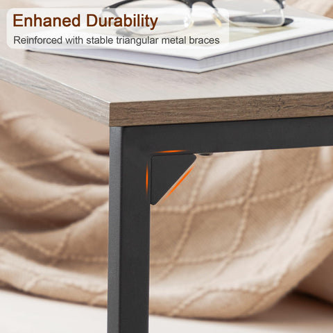 AMHANCIBLE end table assembles quickly with included hardware and clear instructions.