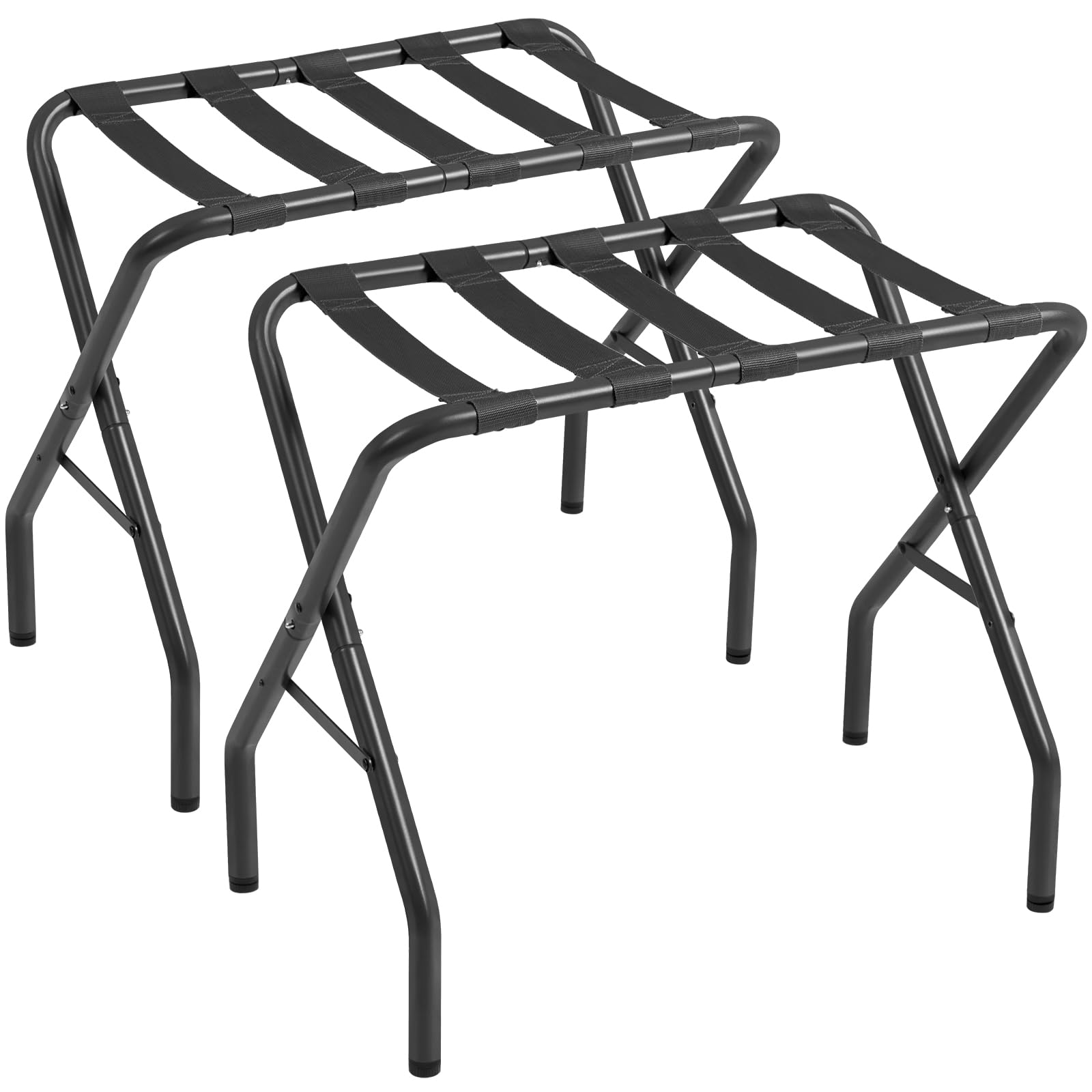 AMHANCIBLE luggage rack folded compact for easy storage beside bed