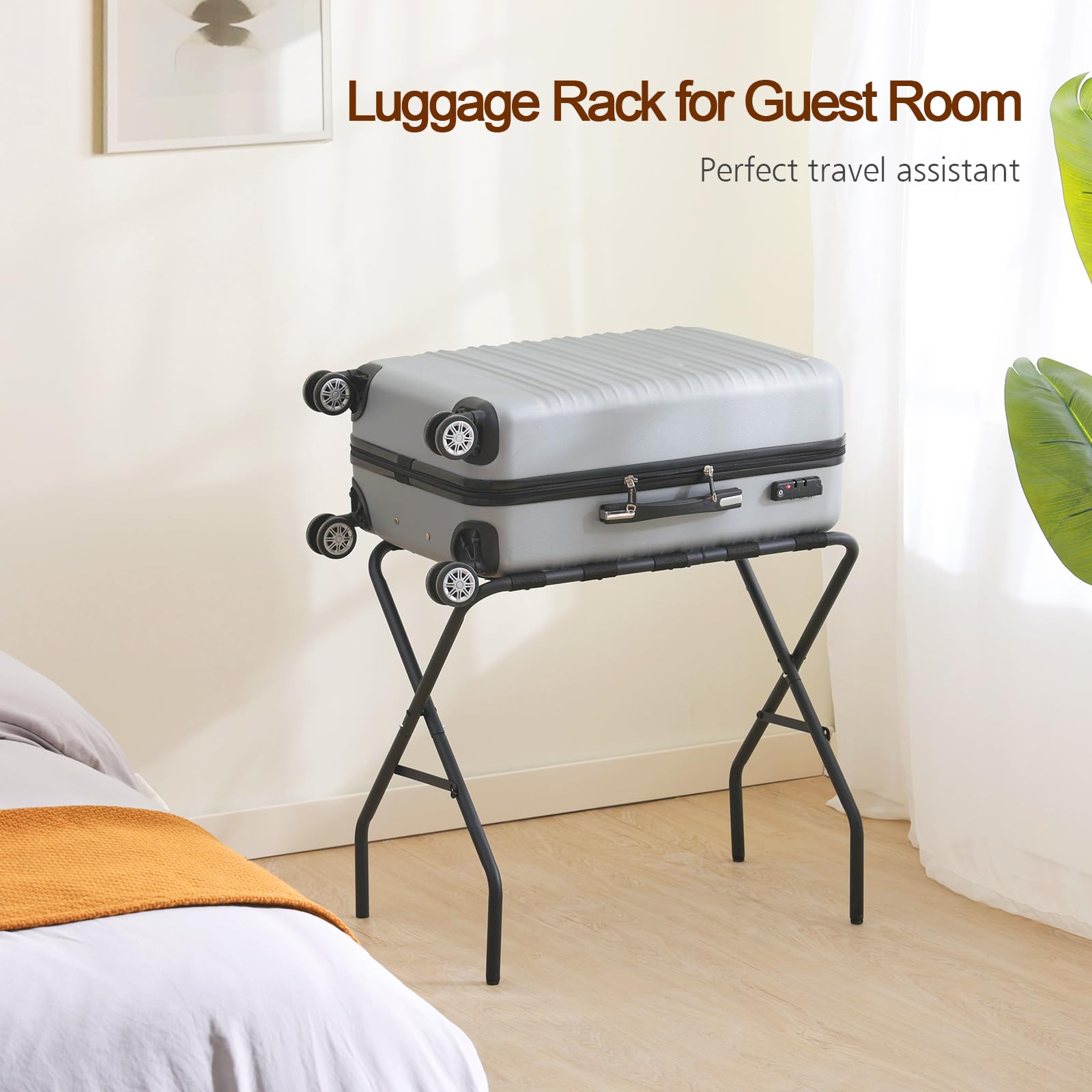 AMHANCIBLE luggage rack includes two-pack and Allen key for setup
