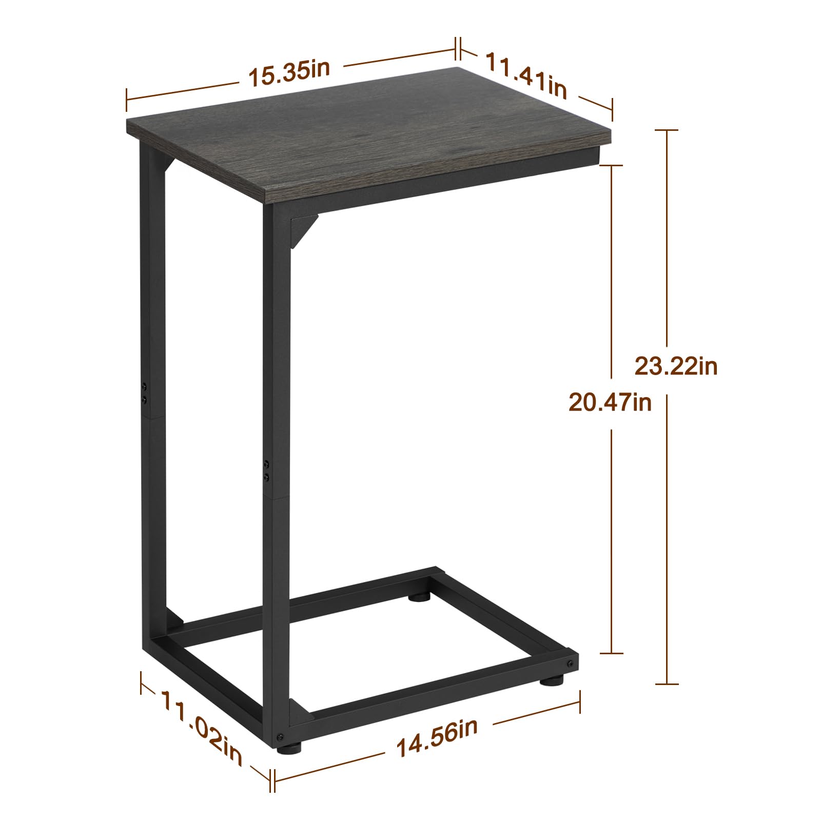 AMHANCIBLE set of 2 side tables arranged in living room for versatile surfaces